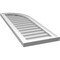 Ekena Millwork Quarter Round Top Right Surface Mount PVC Gable Vent w/ 2"W x 1-1/2"P Brickmould Frame, 14"W x 40"H GVPQR14X4002SN - alternate 2